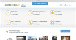 Desktop Screenshot of kleinanzeigen.at